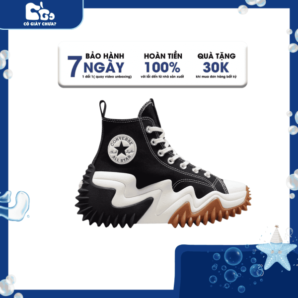 Giày Sneaker converse run star hike black