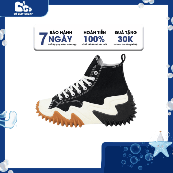 Giày Sneaker converse run star hike black